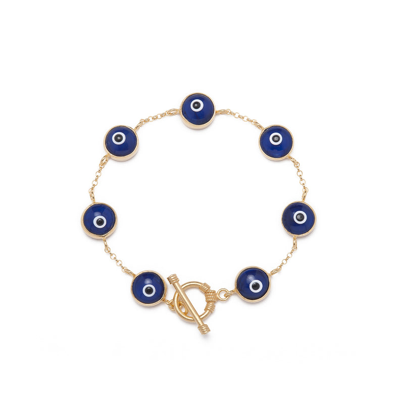 Dark Blue Evil Eye Bracelet