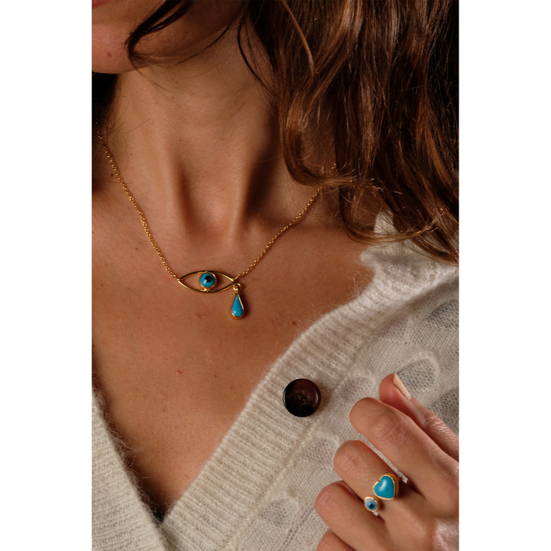 Evil Eye Dali Necklace N3