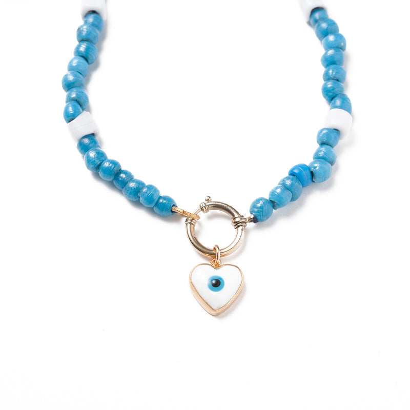 Vintage Glass Bead Necklace N4