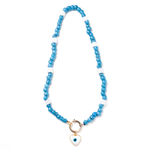 Vintage Glass Bead Necklace N4