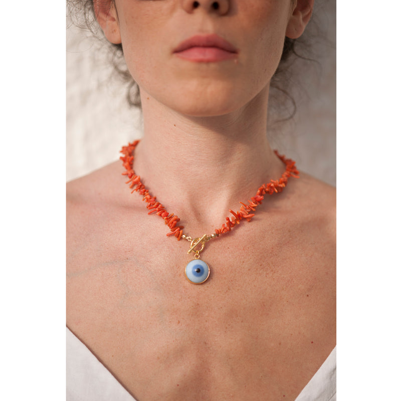 Vintage Coral Necklace N1