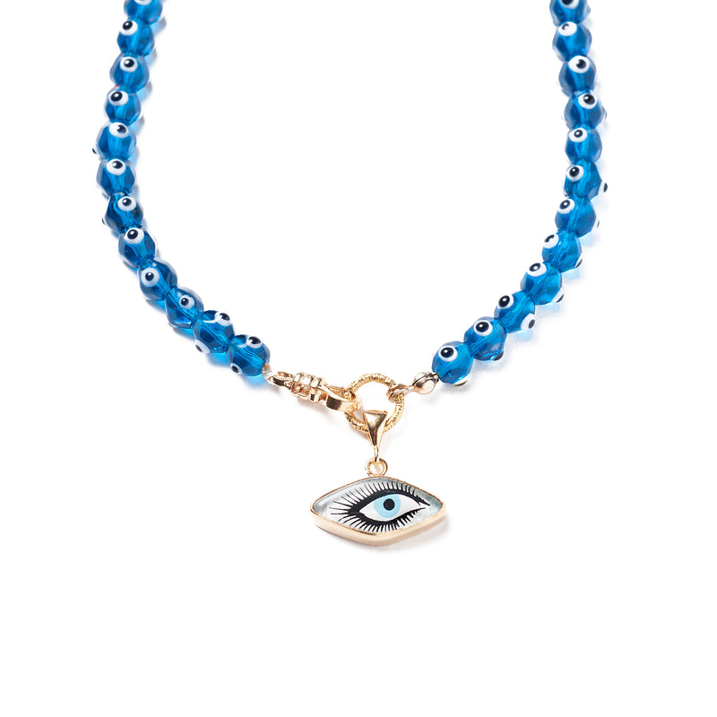 Vintage Glass Bead Necklace N23