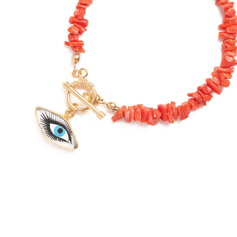 Vintage Coral Bracelet B1