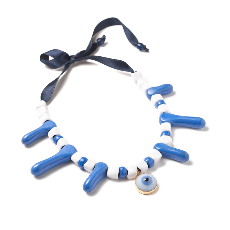 Vintage Glass Bead Necklace N5