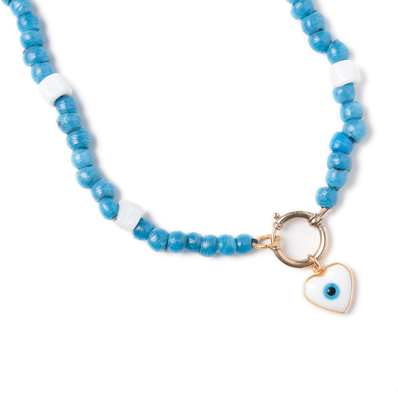 Vintage Glass Bead Necklace N4