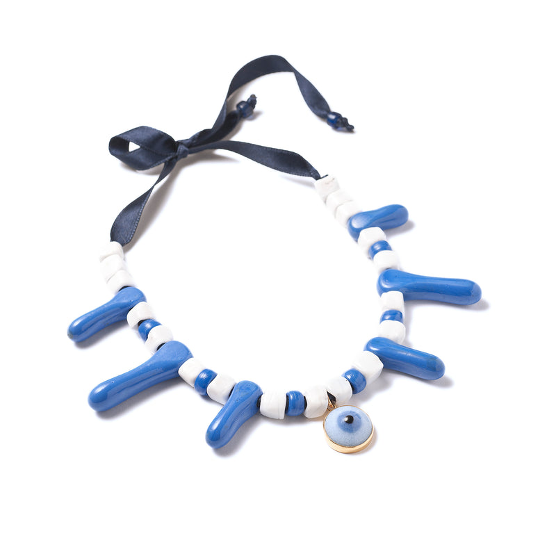 Vintage Glass Bead Necklace N5