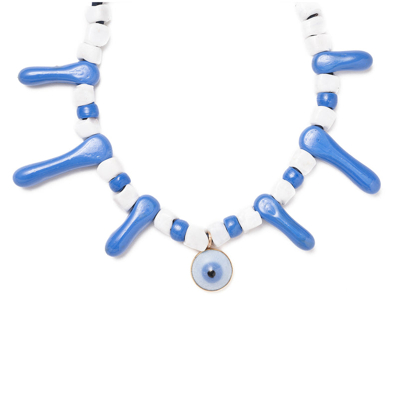 Vintage Glass Bead Necklace N5